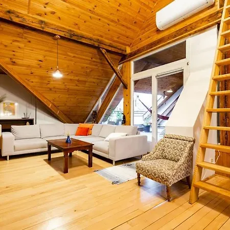 Rooftop 180m2 Loft With Private Sauna, Apartman Pozsony